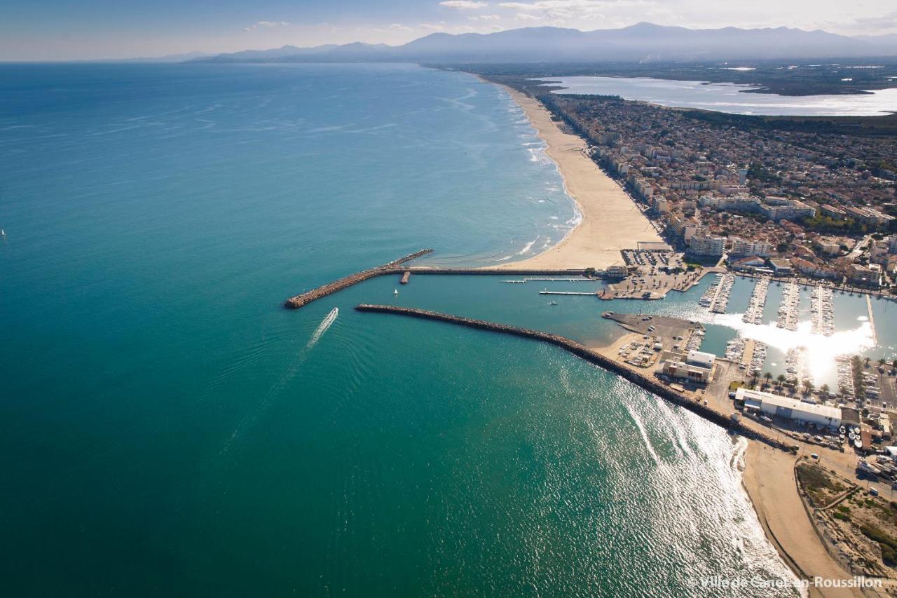 "Mediterranee" Salon Vue Mer Au Coeur De La Ville 10M De La Plage Canet-en-Roussillon Exterior foto